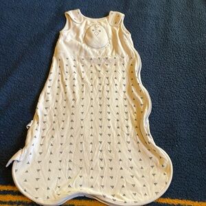 Nested Bean White and Gray Kids Pajama Sleep Sack